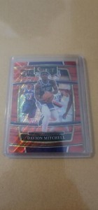 2021-22 Panini Select Concourse Red Wave Prizm Davion Mitchell #23 Rookie RC*