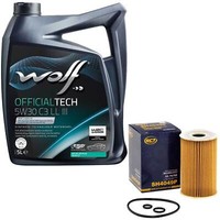 MotoröL Set 5W30 5 Liter + ÖLfilter SH 4049 P FüR Audi Seat Skoda Yeti VW Polo