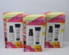 SMASHBOX TRAVEL SIZE PRIMER PAIR'S - FOUNDATION PRIMER & PRIMER WATER (LOT OF 3)