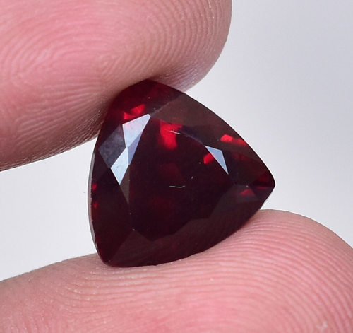 Certified Natural 9.35 Ct Blood Red Garnet Thailand Oval Cut Loose ...