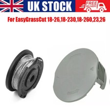 Image of Spool And Cover Cap For Bosch EasyGrassCut 23 26 Strimmer Grass Trimmer Parts