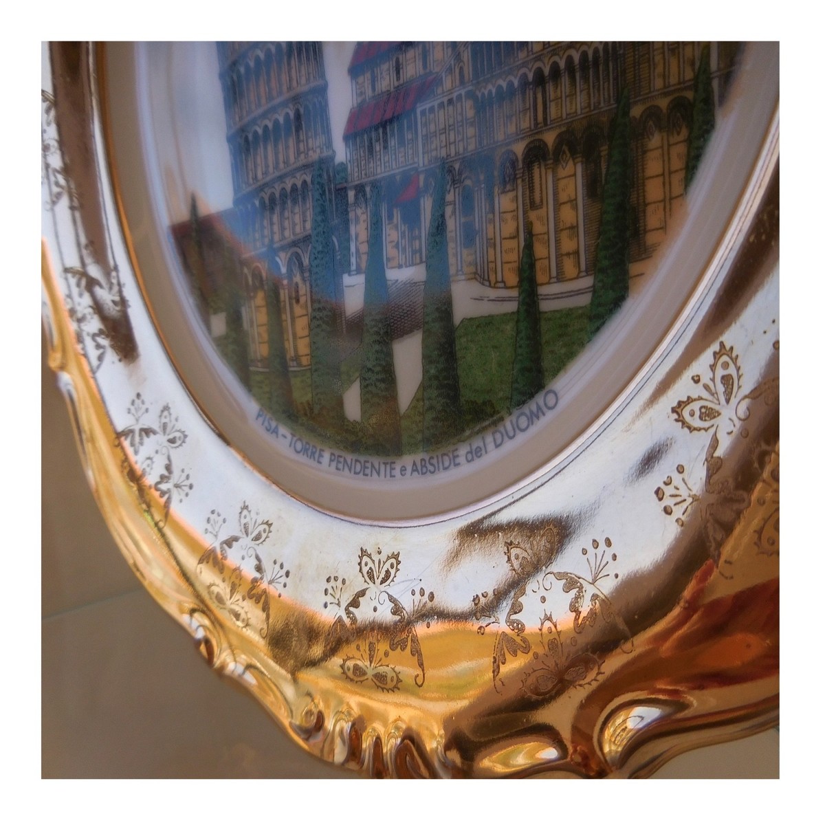 Assiette Décorative Souvenir - Pise - Italie - Très Bon état