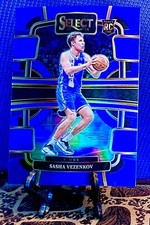 2023-24 Panini Select Blue Concourse Prizm Sasha Vezenkov #74 RC Sacraento Kings