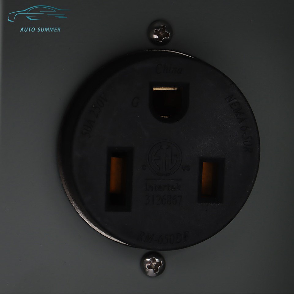 50 Amp NEMA 6-50R RV Power Outlet Panel Receptacle Electrical Power Outlet Box - Foto 6