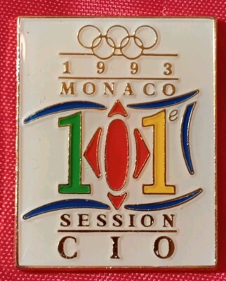 1993 MONACO SESSION CIO 101st OLYMPIC PIN