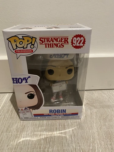 Funko Pop! Stranger Things Robin #922 Netflix Scoops Ahoy In Hand! UN-OPENED