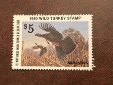 ICOLLECTZONE  Wild Turkey Federation 1980 Stamp VF NH