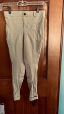 TUFFRIDER JODHPURS Sz 10 Youth Lt. Tan NEW w/Cuffs PULL ON