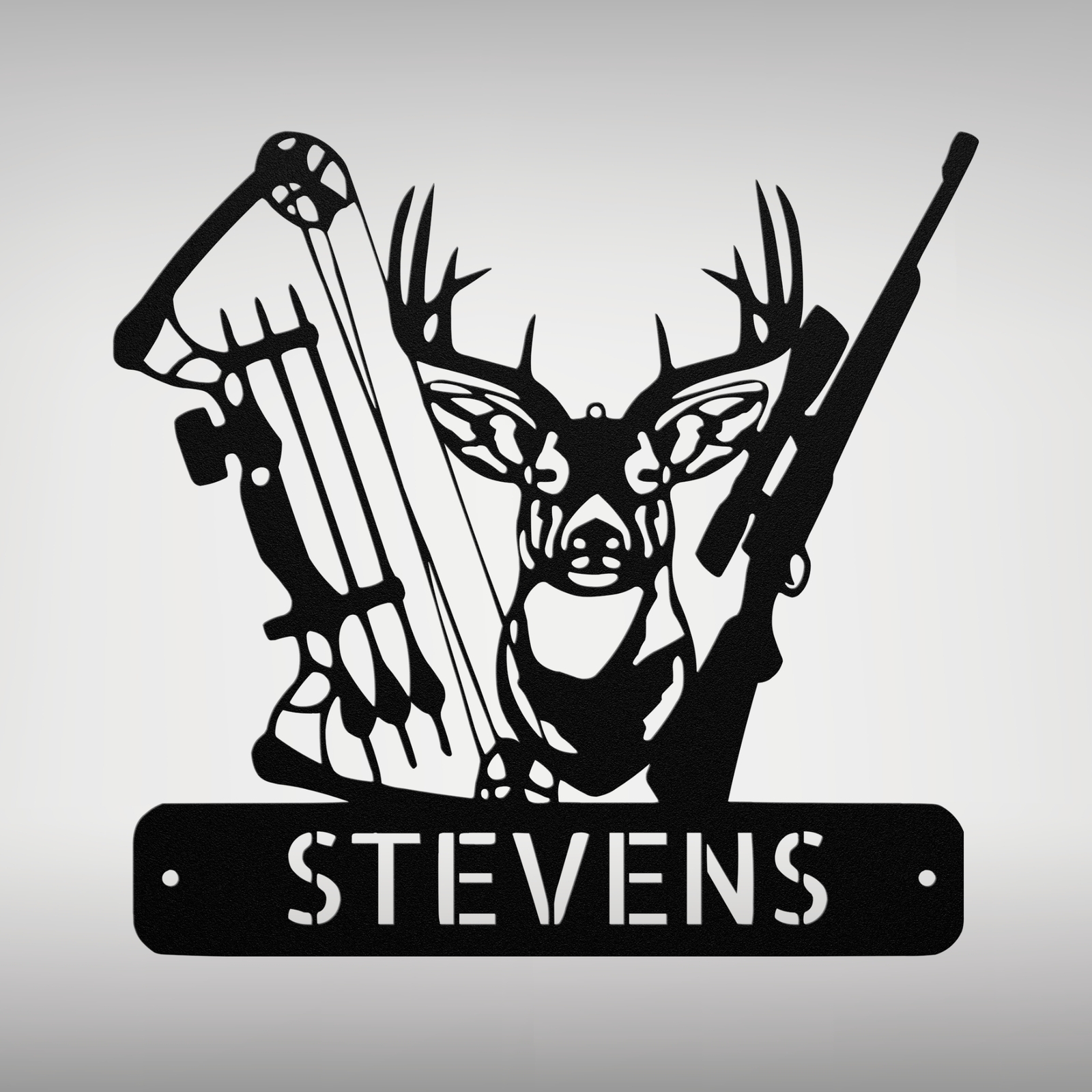 Personalized Deer Hunting Metal Sign Custom Wall Decor Gift for Hunters Cabin