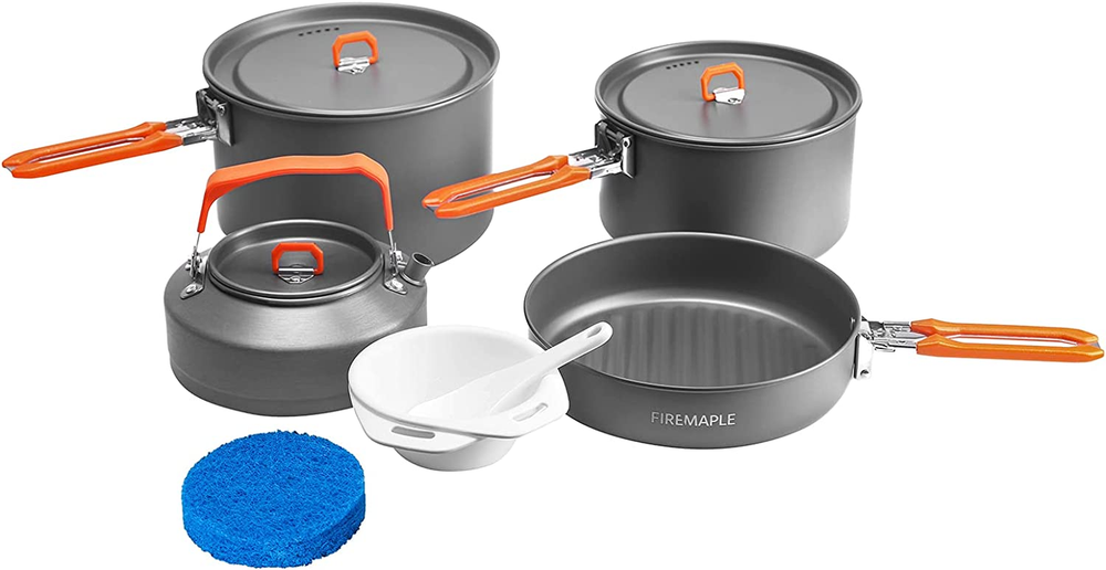 Feast 4 Piece Camping Cookware Cookware Cookware Kit Outdoor Cookw...
