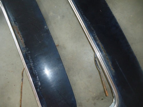 1973 CADILLAC ELDORADO FENDER SKIRTS WITH TRIM MOLDINGS SET 73 74 - Picture 5 of 6
