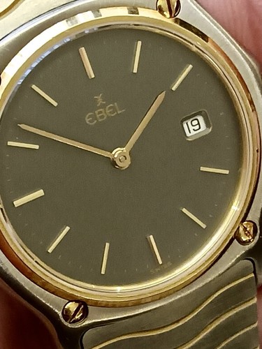 ✅ EBEL -Gold & Steel Swiss Wristwatch - Quartz - Unisex - Elegant ✅ - Picture 9 of 19