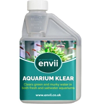 Envii Aquarium Klear Clears Green Murky Water Natural Treatment Fish Tank