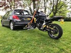 Motorbike Motorcycle Quick Release Towing Dolly Trailer Frame Rack Carrier