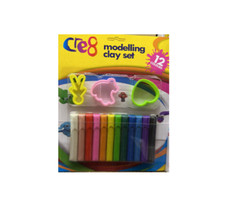 12 Colours Modelling Clay Strips Set For Art Craft Plasticine Play Doh Party