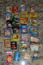 BUNDLE LOT 51 UNIQUE RARE MINI PRETEND GROCERIES FOOD FOR KITCHEN PLAY KIDS SALE