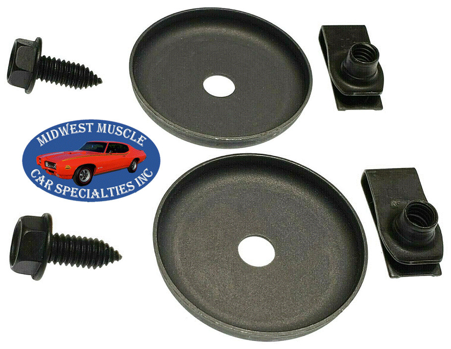 GM Inner Fender Wheel Well Liner House Bolt Washer Nut Factory Correct Set 6p VJ