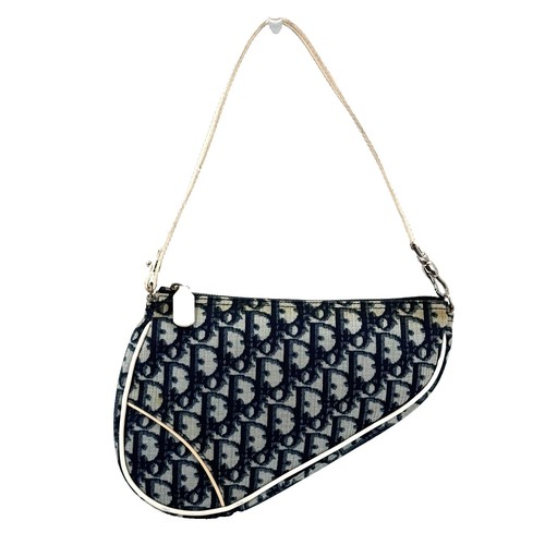 Authentic Dior Dior by Erl Saddle Bag 1ADPO093SER #230-000-323