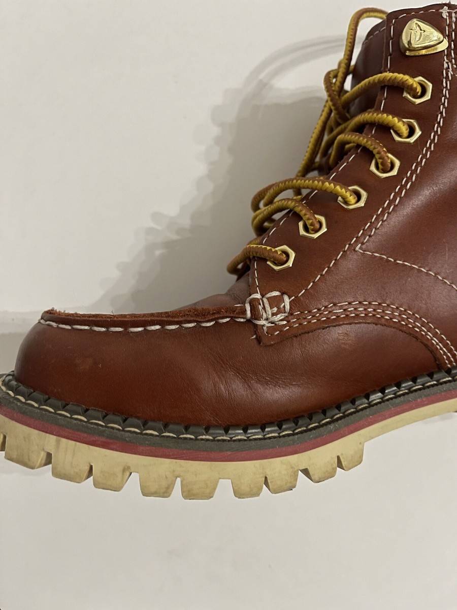 Eddie Bauer Severson Moc Toe Boots 4.5 Mens, 6 Womens Copper