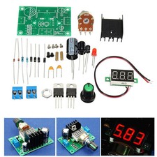 LM317 Digital Display Adjustable Regulated Power Supply Board Module DIY Kits UK