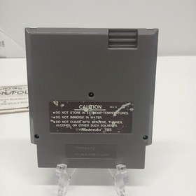 Monopoly (Nintendo NES) CIB Tested Complete Retro 80s Board Game Video Game 