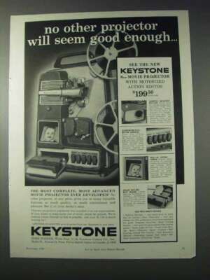 1959 Keystone 8mm Movie Projector Ad - Good Enough