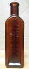Father John's Embossed Medicine Bottle Brown Glass Early 1900s USA Lowell — photo 1