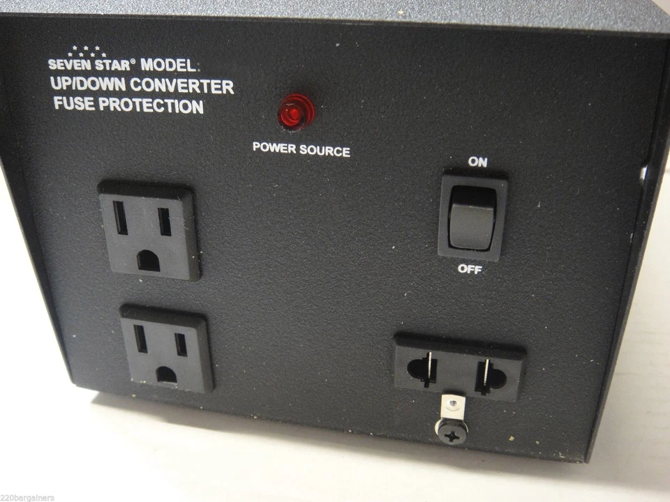 Seven Star TC1500 110V 220V Power Voltage Converter 1500 Watt Transformer 1500W  - Image 2 of 4