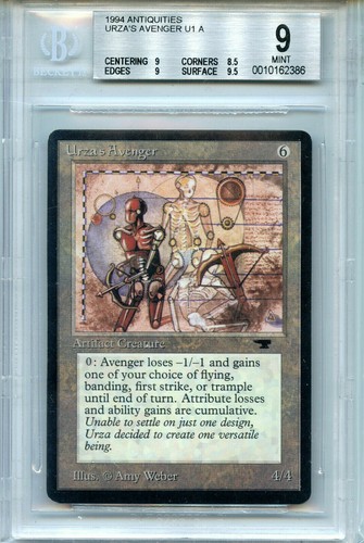 MTG Antiquities Urza's Avenger BGS 9.0 (9) Mint Magic WOTC 2386 - 第 1/4 張圖片