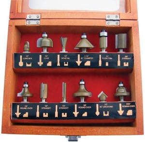 LOOK New 12pc 1 4 SHANK TCT ROUTER BIT SET Shape Wood LOOK New 12pc 1 4 SHANK TCT ROUTER BIT SET Shape Wood