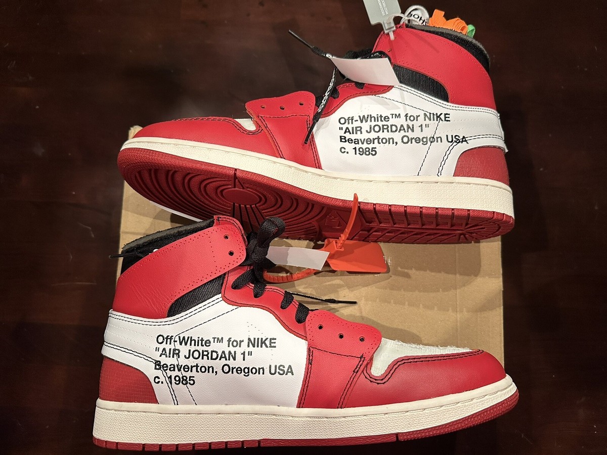 Nike Off-White Air Jordan 1 Chicago “The Ten” size US 10.5 Nike Off-White Air Jordan 1 Chicago “The Ten” size US 10.5