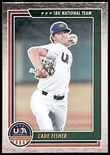 2022 Panini USA Baseball Stars & Stripes Longevity #54 Cade Fisher Team USA