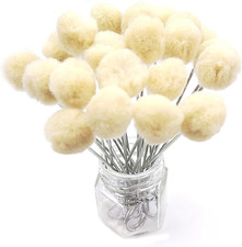 25 Pieces Wool Daubers Ball Brush Leather Dye Tool with Metal Handle Applicator