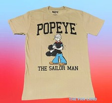 New Popeye The Sailor Man Classic Mens Vintage T-Shirt