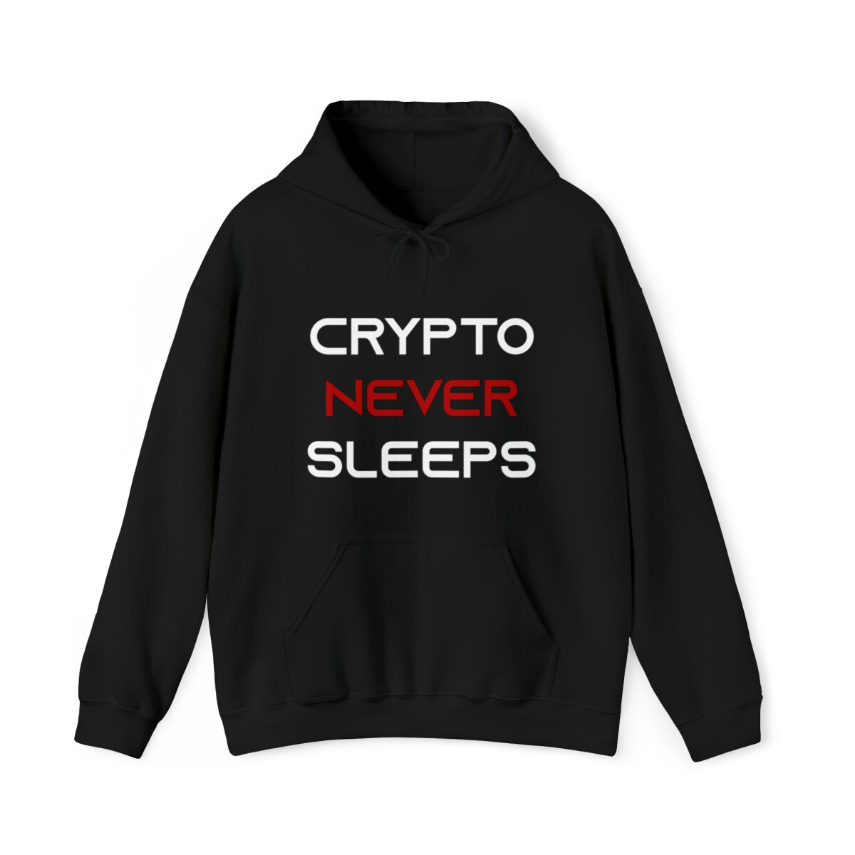 Crypto Never Sleeps Premium Hoodie Sweatshirt, Cryptocurrency, Blockchain,  HODL