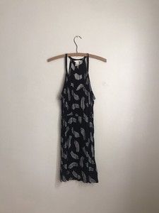 h&m feather dress