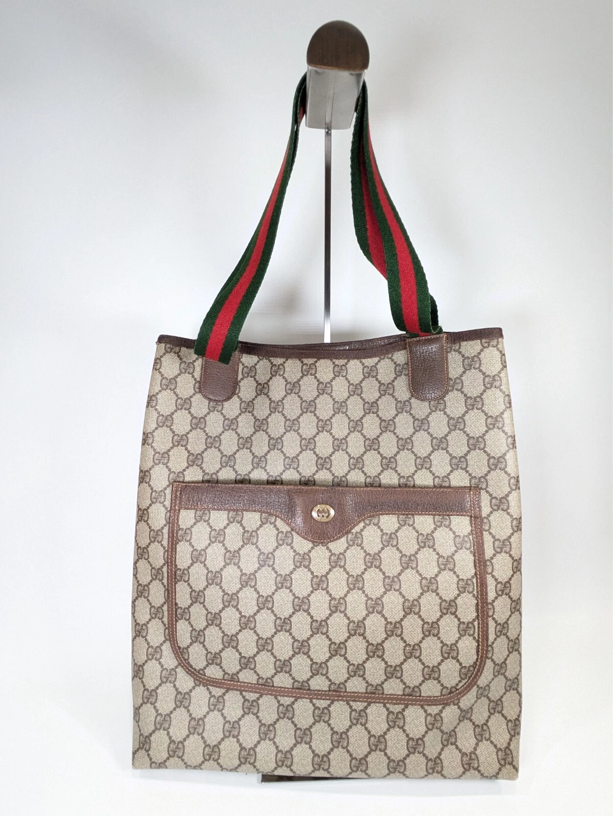 Borsa tote vintage Gucci sherry pvc autentica