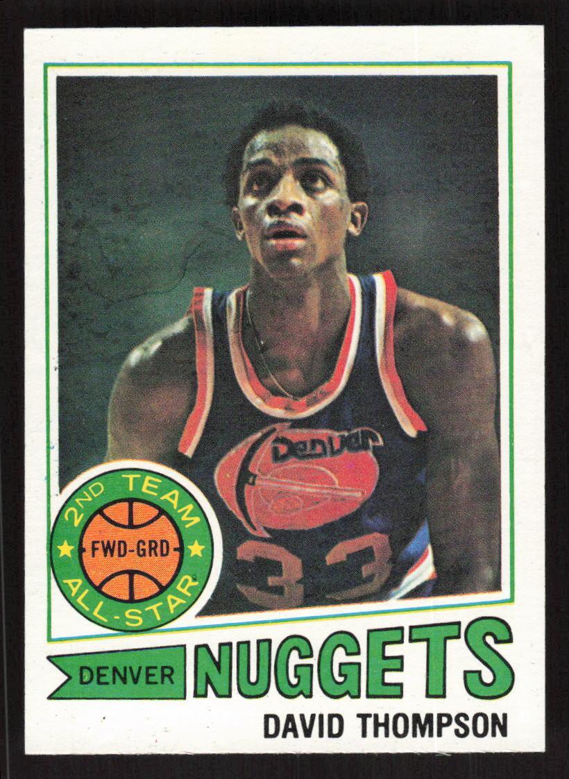 1977 TOPPS DAVID THOMPSON 60 EXMT WHITE BACK BASKETBALL DENVER NUGGETS