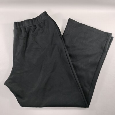 Izod PerformX Black Pull On Relaxed Stretch Pants Womens Size XL