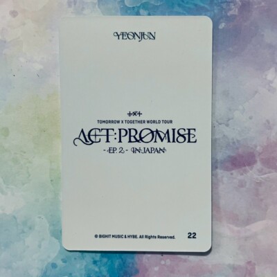 ACT:PROMISE EP.2 リング & フォトカード TXT - [ACT : PROMISE EP.2] WORLD TOUR OFFICIAL MD LUCKY DRAW