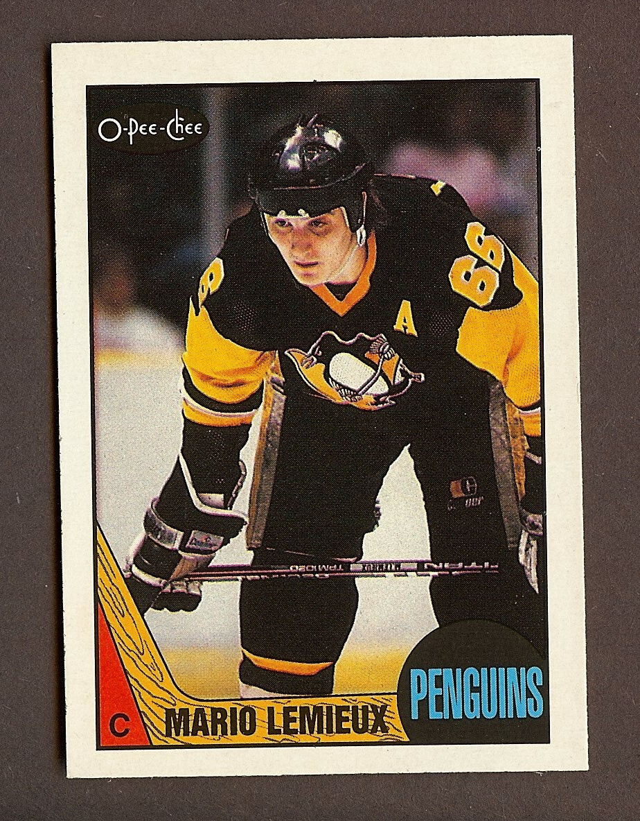 1987-80 O-Pee-Chee Hockey Mario Lemieux #15 Center HOF Stanley Cup GOAT OPC