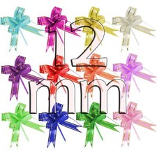 12mm Gold Stripe Butterfly Pull Bows x10! Pullbow Gift Wrap Buy 2 Get 1 FREE!