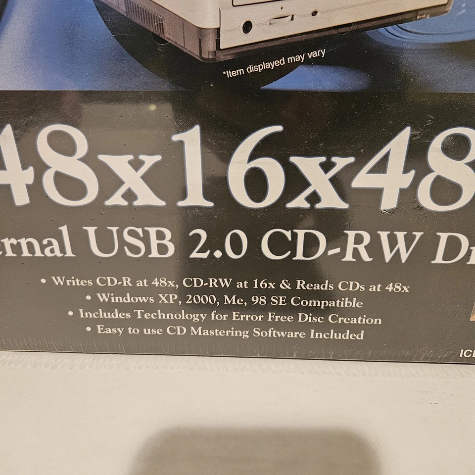 VINTAGE SEALED NEW I/O MAGIC 48x16x48- Internal CD-RW Rewritable Drive - Image 2 of 4