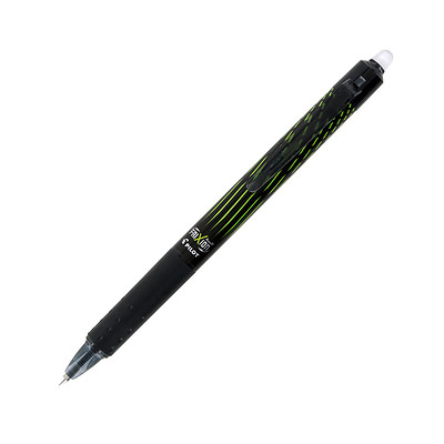 Pilot FriXion Clicker Retractable Erasable Gel Pen, 0.5mm, Black Ink - Indicator