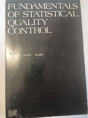 Fundamentals of Statistical Quality Control Samson Hart Rubin 1970 Book 0524 G12
