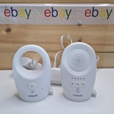 TESTED VTech DM1111 Enhanced Digital Audio Baby Monitor - White. Range 1,500 ft.