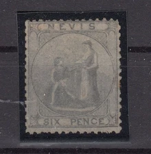 SO26450/ BRITISH NEVIS – SG # 3 MINT MH – CV 215 $