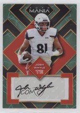 2023 Wild Card Auto Mania Pro-Look Square Green Lazers /5 Josh Whyle Auto 10k8