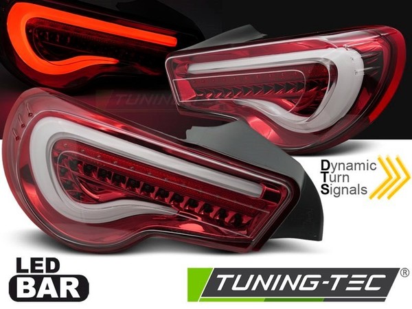Paar RüCkleuchten Toyota GT86 12-21 LED Bar Rot Weiß - 41045974-image