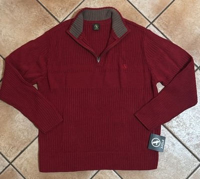 Aigle Wool Quarter Zip Pullover Sweater XXL